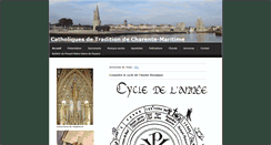 Desktop Screenshot of catholiques17.com